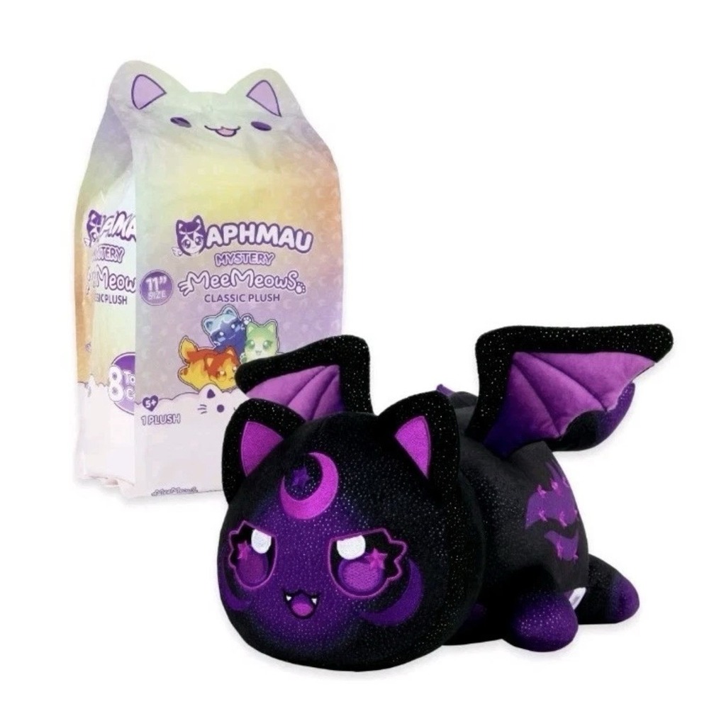 Aphmau Mystery MeeMeows Dark Cat Mystery 11" Elemental New Sealed Classic Plush